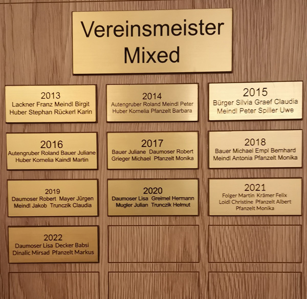 Vereinsmeister Mixed